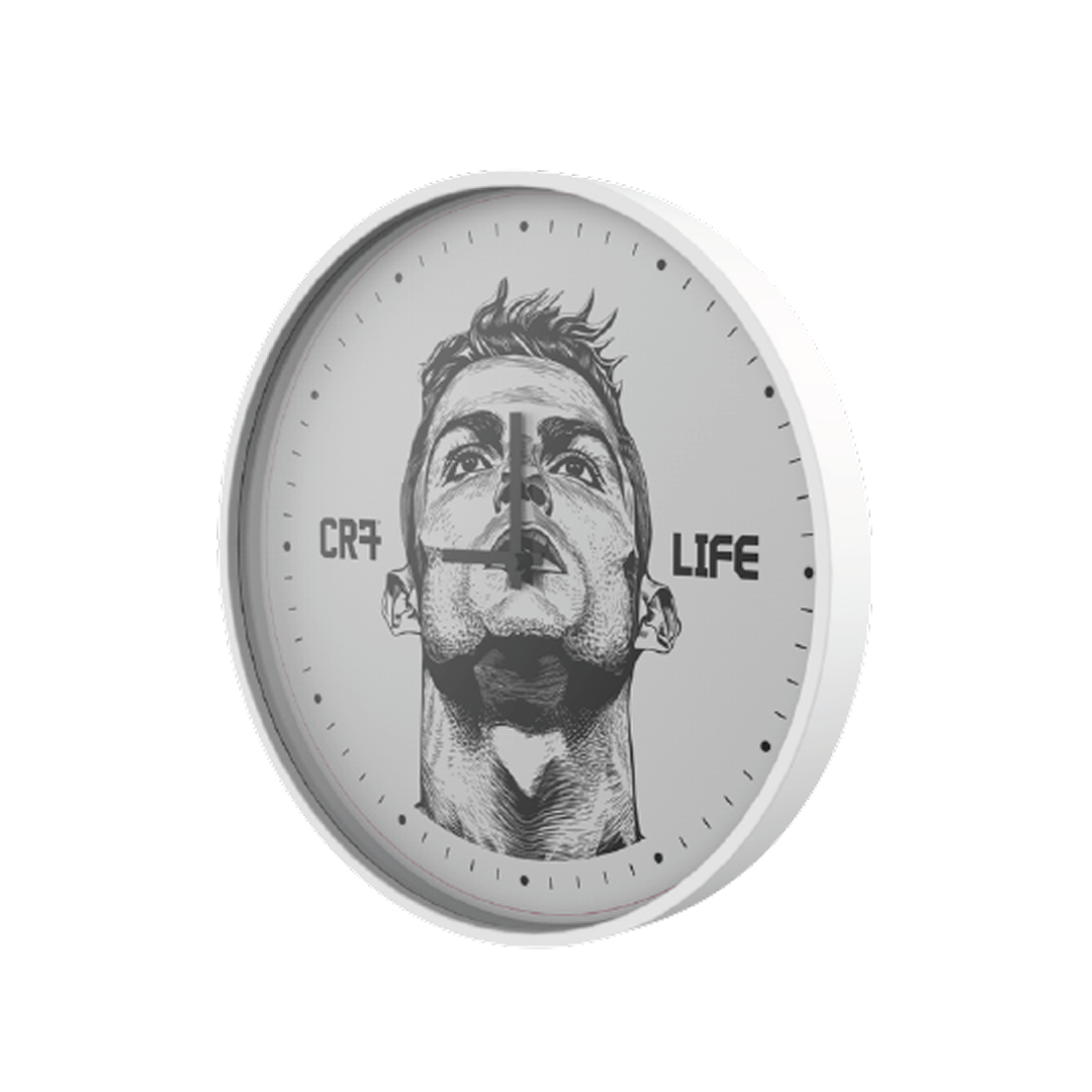 Настенные часы CR7 LIFE - белые, 20 см