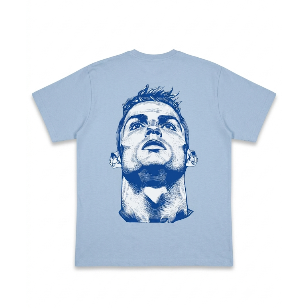Футболка CR7 LIFE - голубая