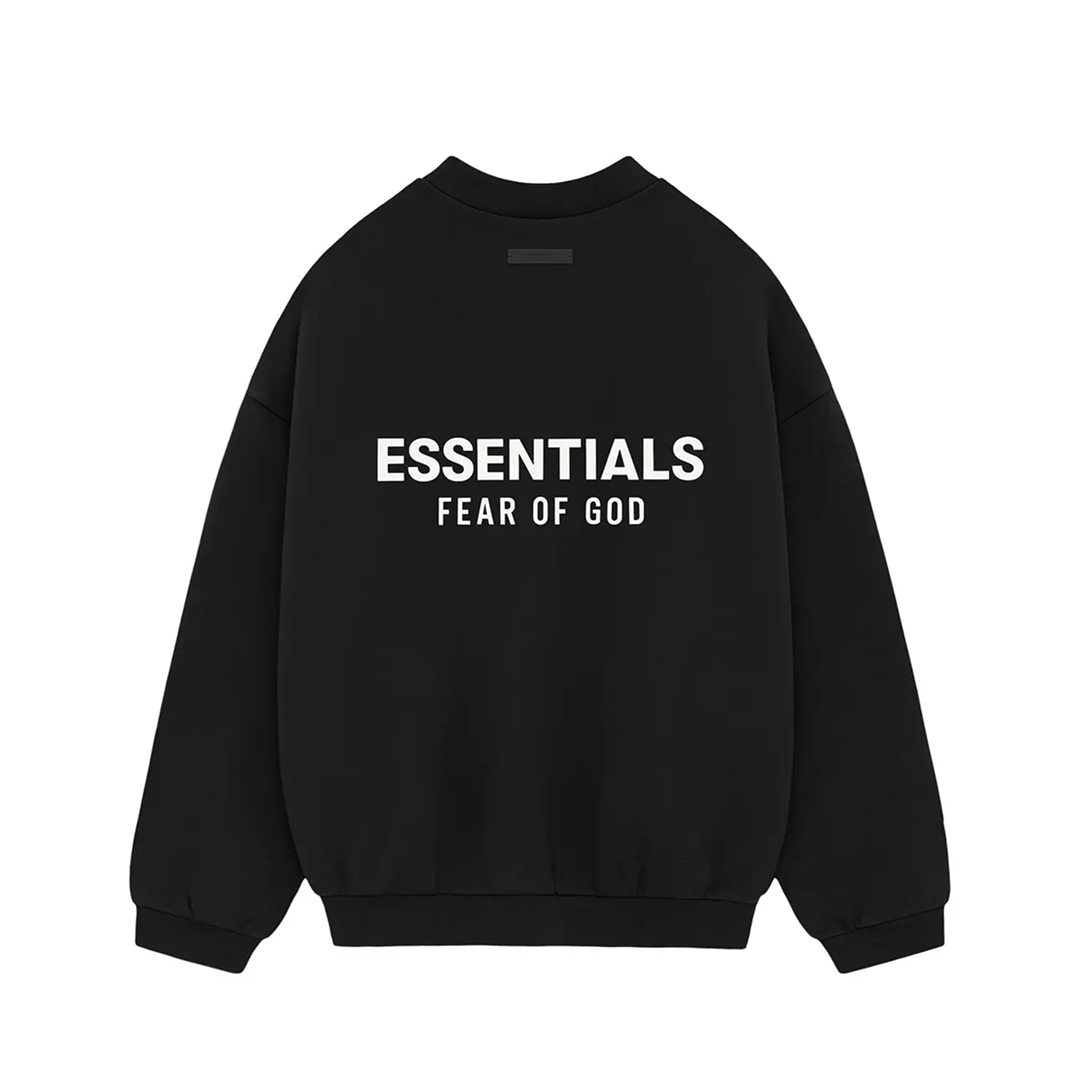Fear of God Essentials Fleece Crewneck II Black