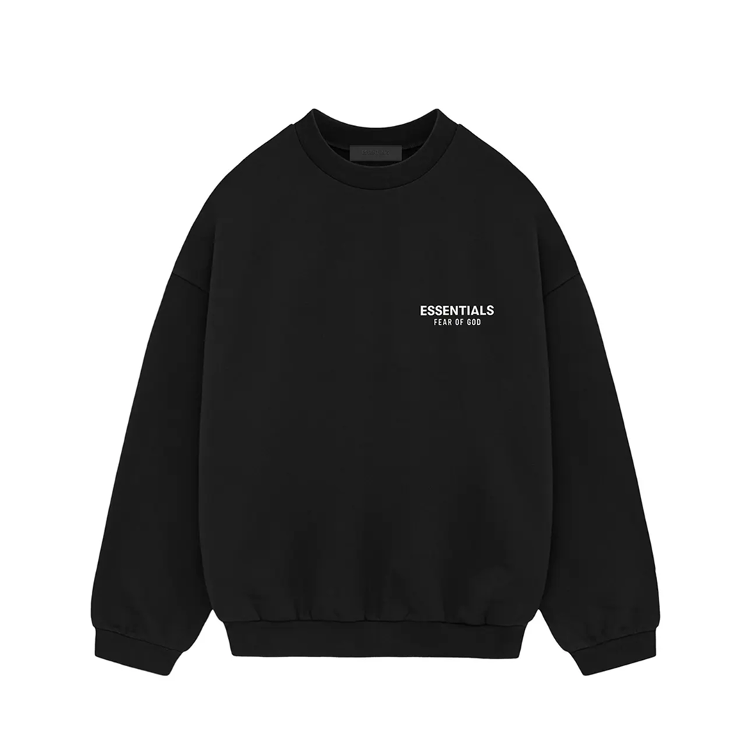 Fear of God Essentials Fleece Crewneck II Black