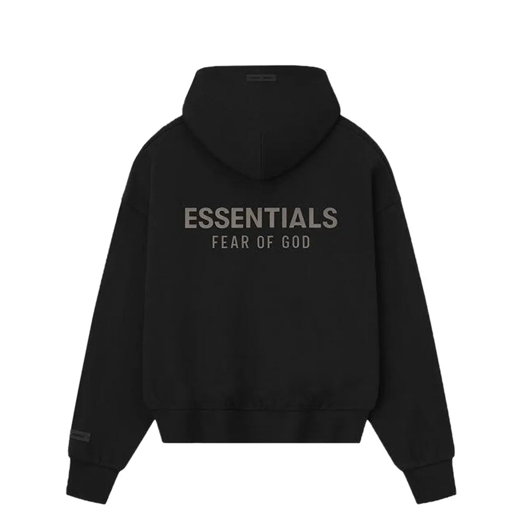 Fear of God Essentials Classic Full Zip Hoodie Jet Black