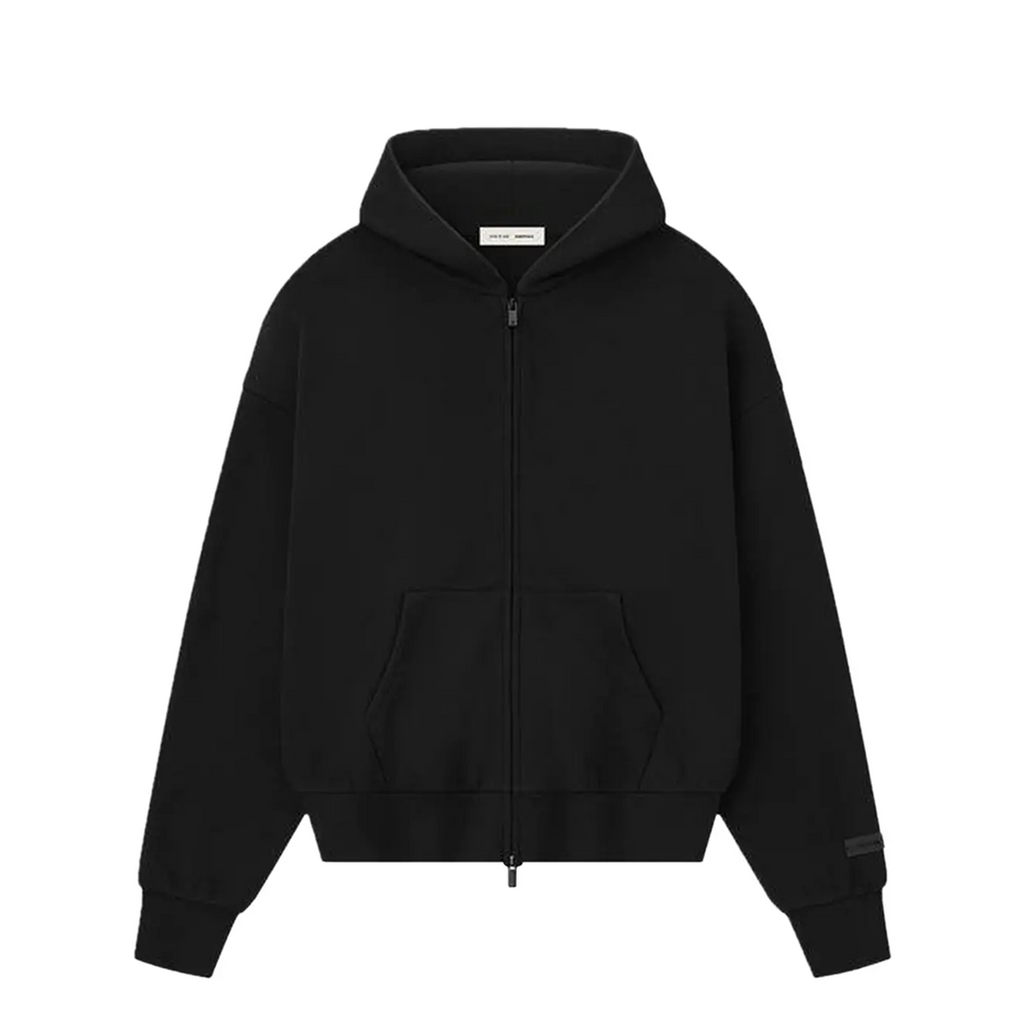 Fear of God Essentials Classic Full Zip Hoodie Jet Black