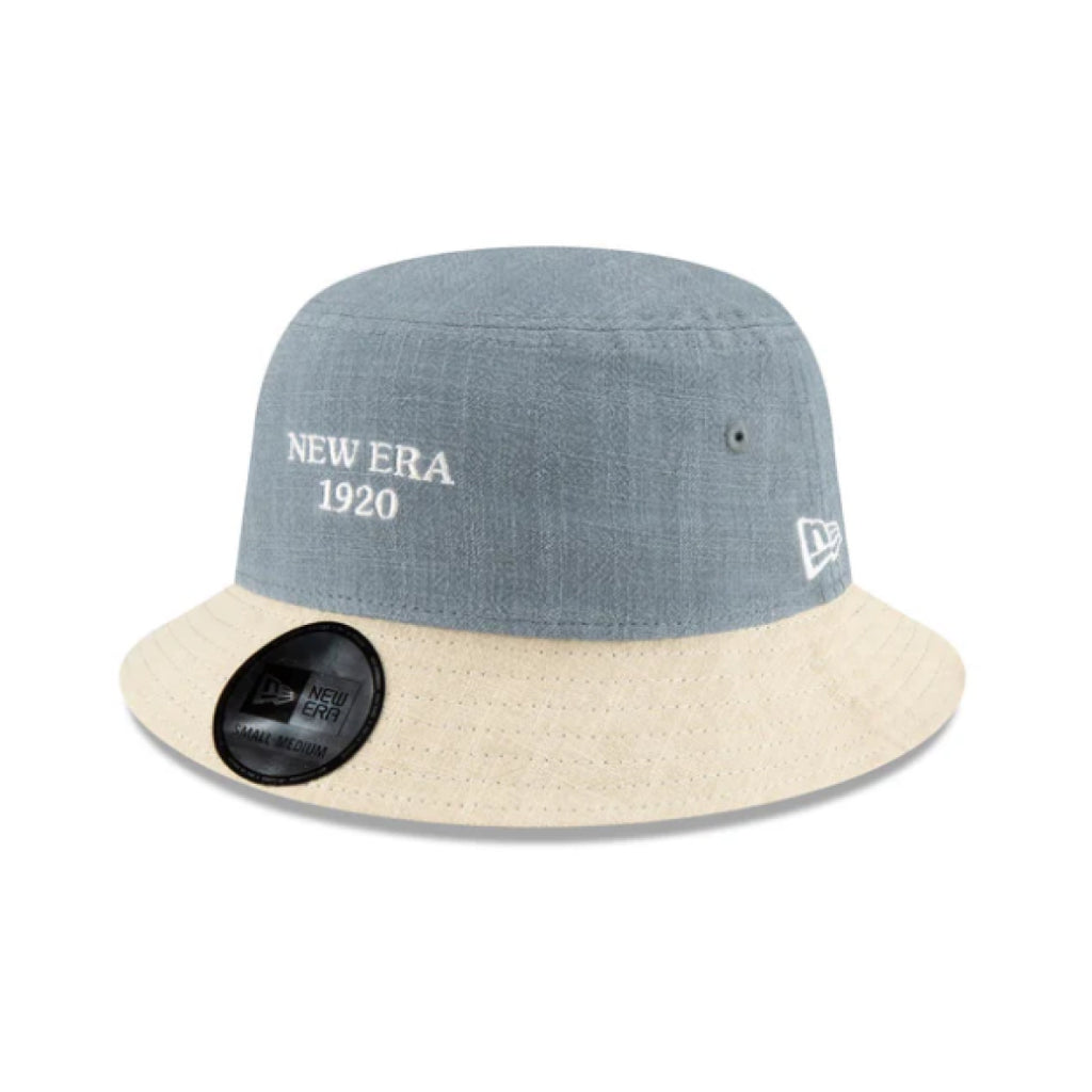 New Era Cap Soft Linen Slate Bucket Cap