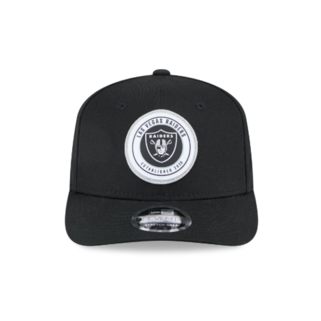 Las Vegas Raiders Circle Patch 9SEVENTY Stretch-Snap Cap