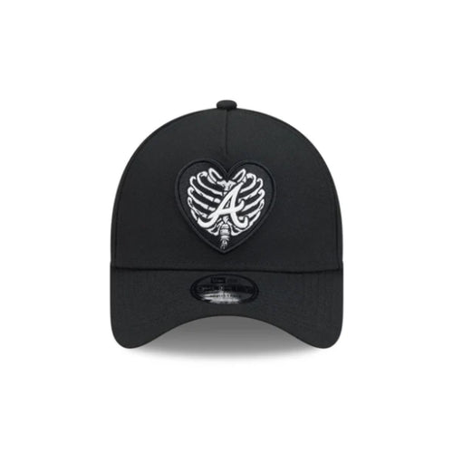 Atlanta Braves Skeletal Heart 9FORTY A-Frame Snapback Cap