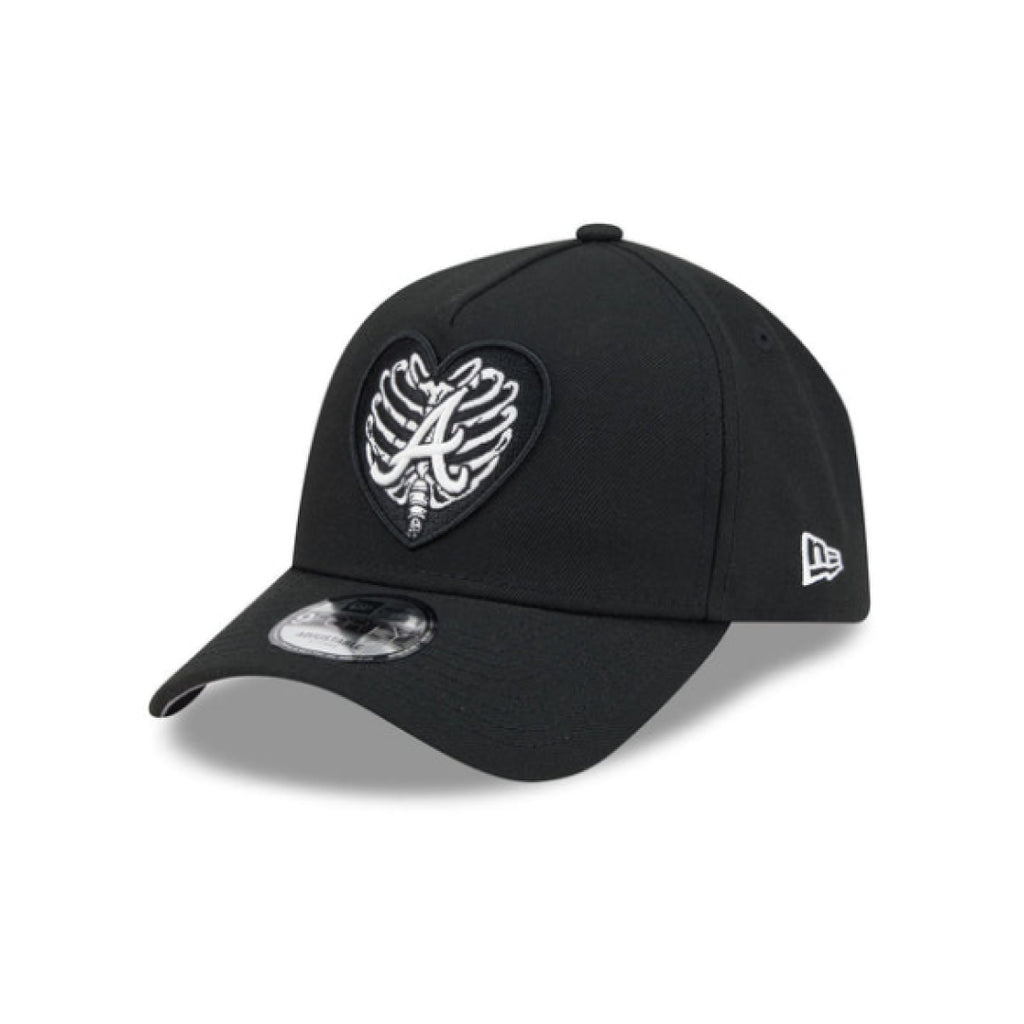 Atlanta Braves Skeletal Heart 9FORTY A-Frame Snapback Cap