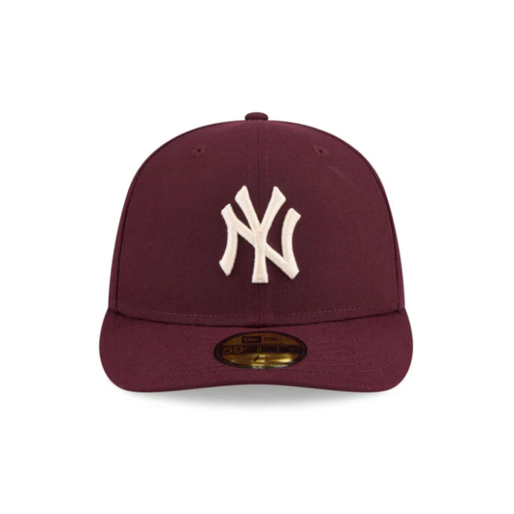 New York Yankees Maroon Pre-Curve 59FIFTY Fitted Cap