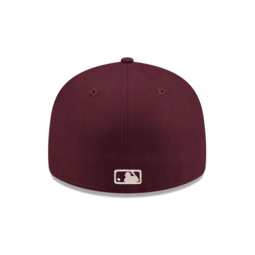 New York Yankees Maroon Pre-Curve 59FIFTY Fitted Cap