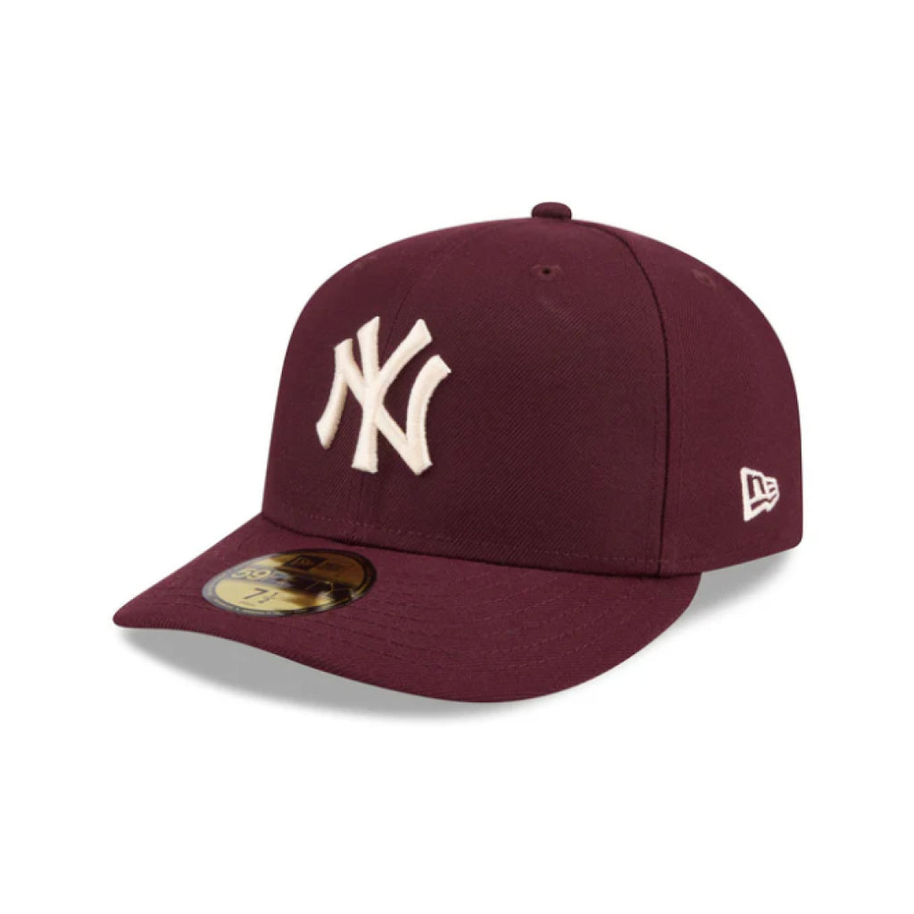 New York Yankees Maroon Pre-Curve 59FIFTY Fitted Cap