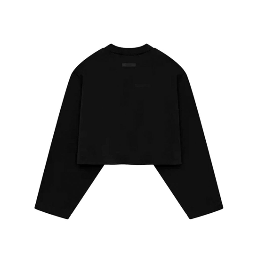 Fear Of God Essentials Crop Long-Sleeve T-Shirt Black