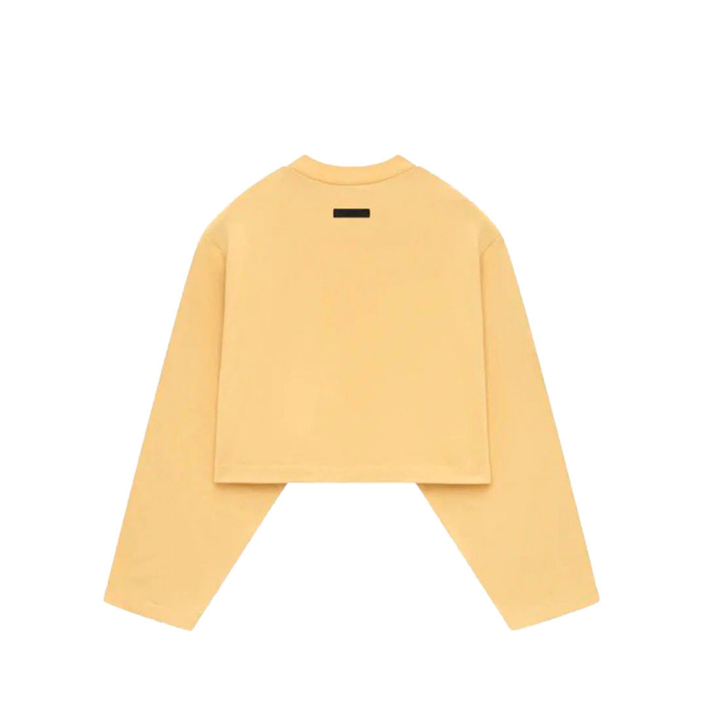 Fear Of God Essentials Crop Long-Sleeve T-Shirt Yellow