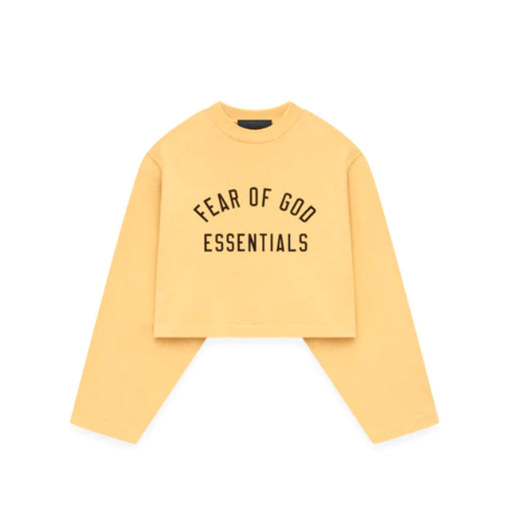 Fear Of God Essentials Crop Long-Sleeve T-Shirt Yellow