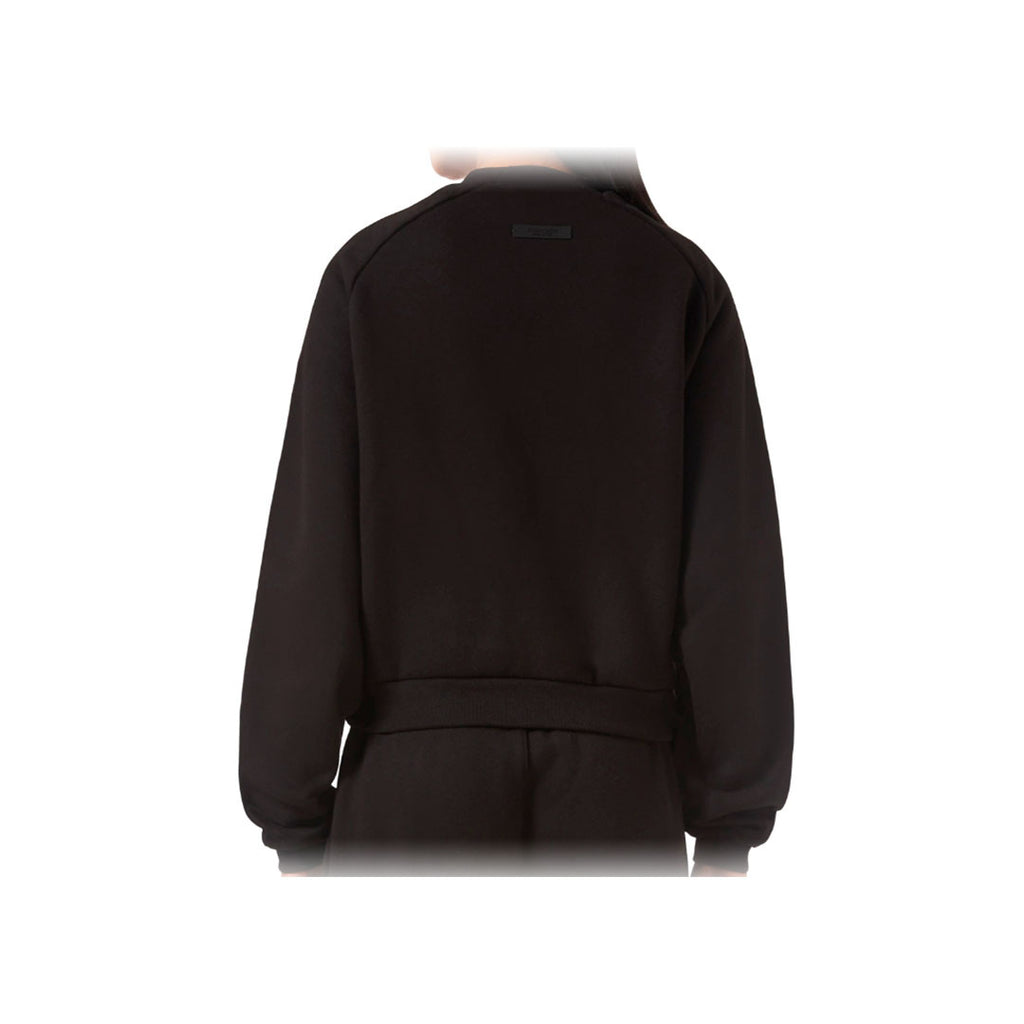 Fear Of God Essentials Crop Sweatshirt w Fleece Black Yellow