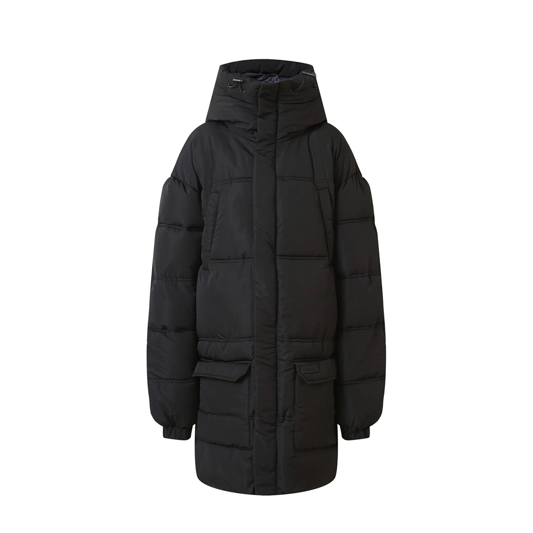 Sixth June Puffer Jacket Long Black