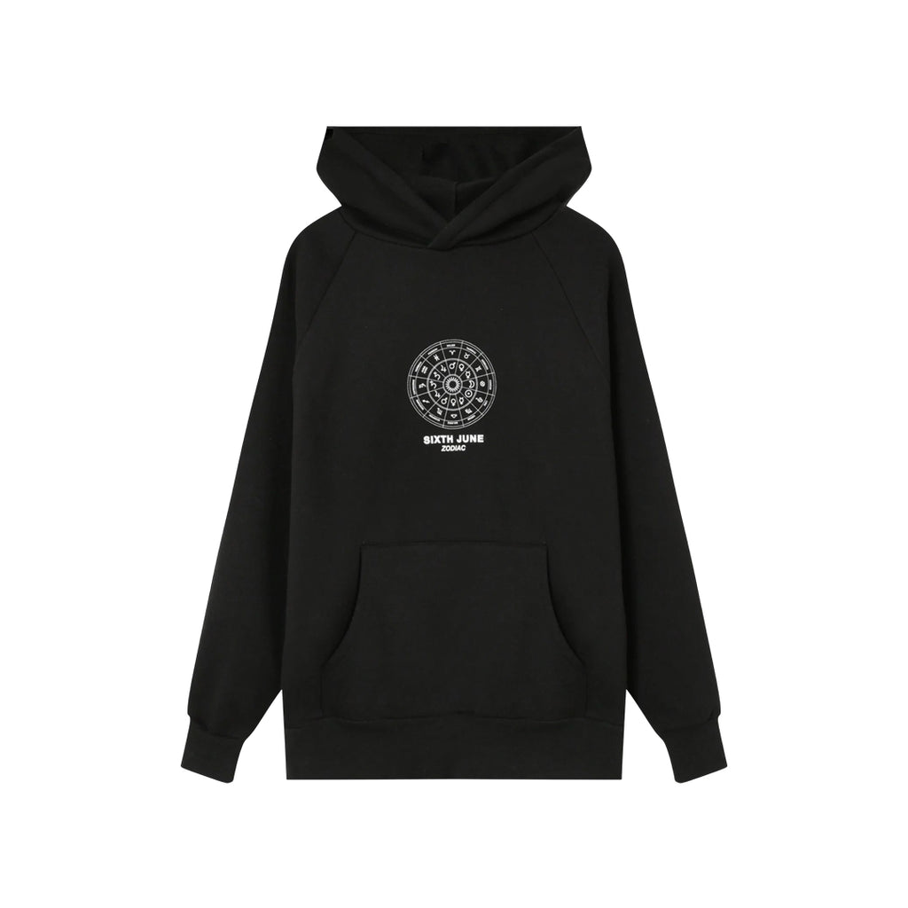 Sixth June Zodiac Hoodie Black