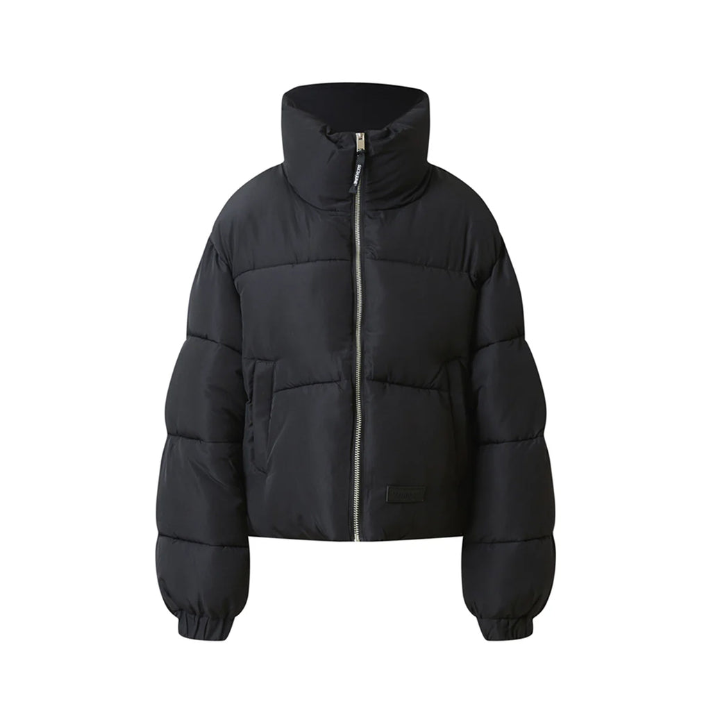 Sixth June Crop Puffer Jacket Black