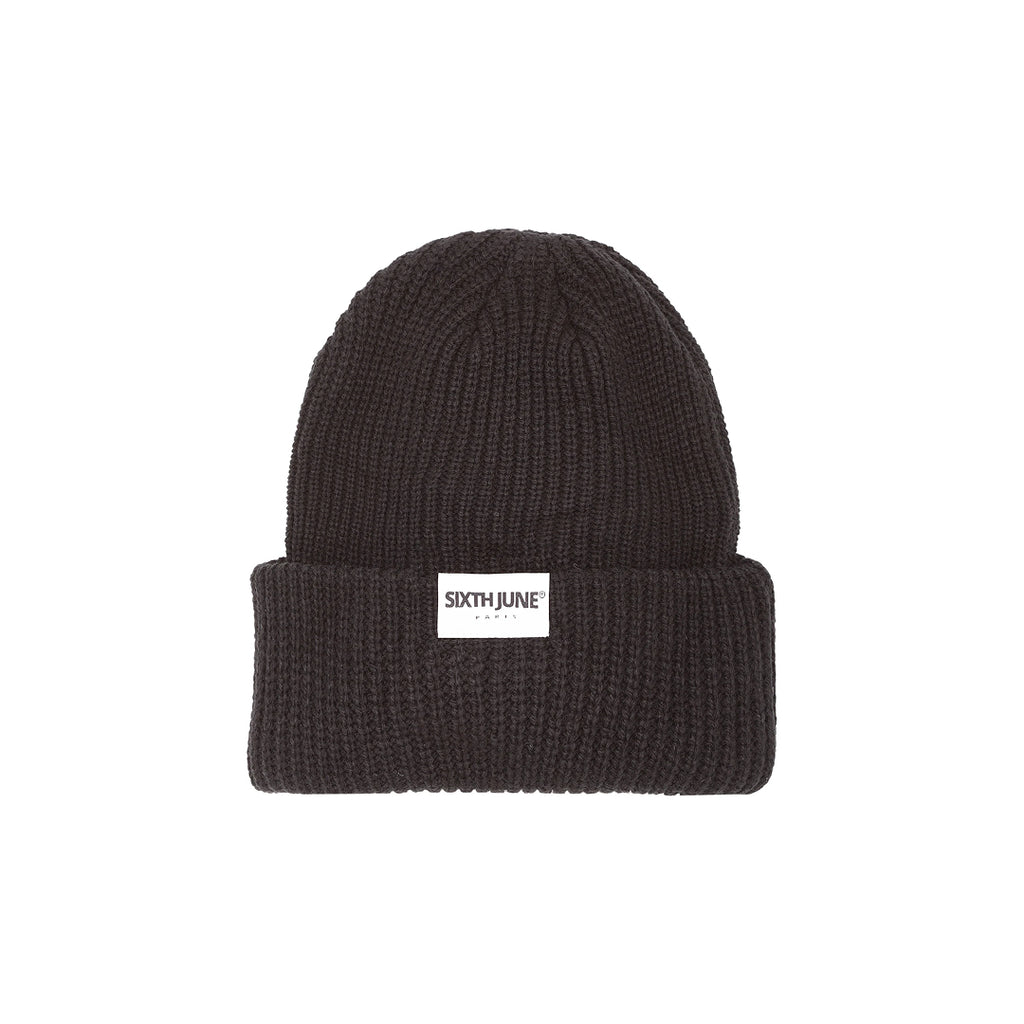 Sixth June Metallic Logo Beanie Black