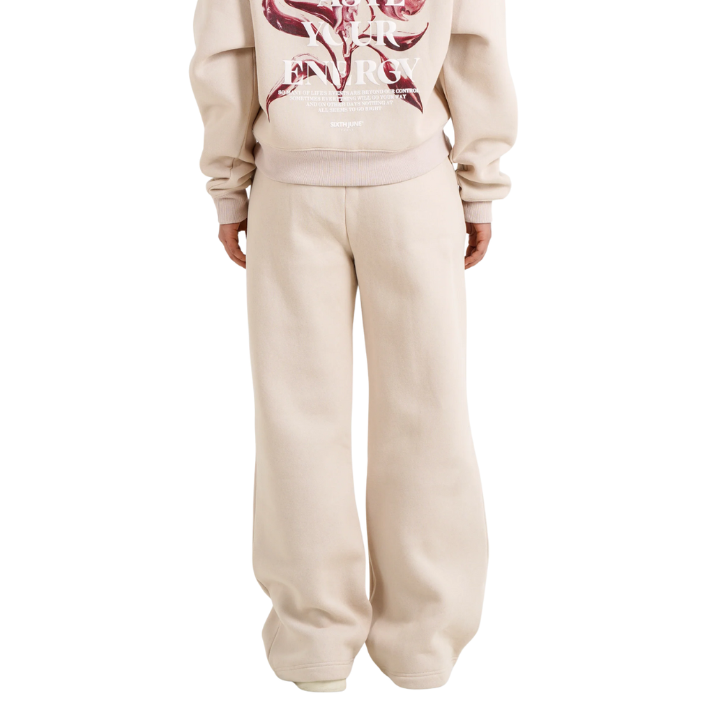 Sixth June Tailored Flare Jogger Pants Beige