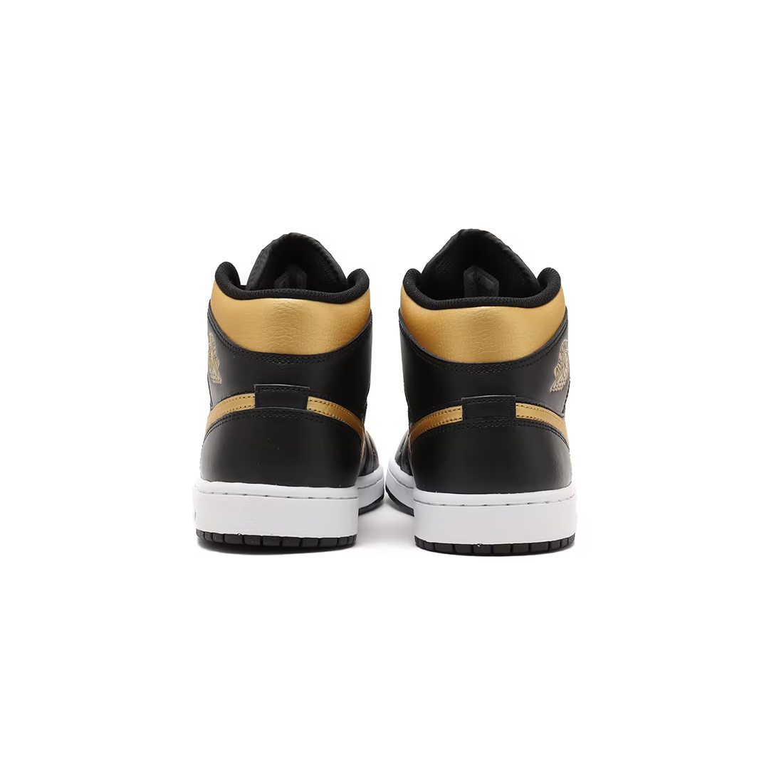Air Jordan 1 Mid "Black Metallic Gold"