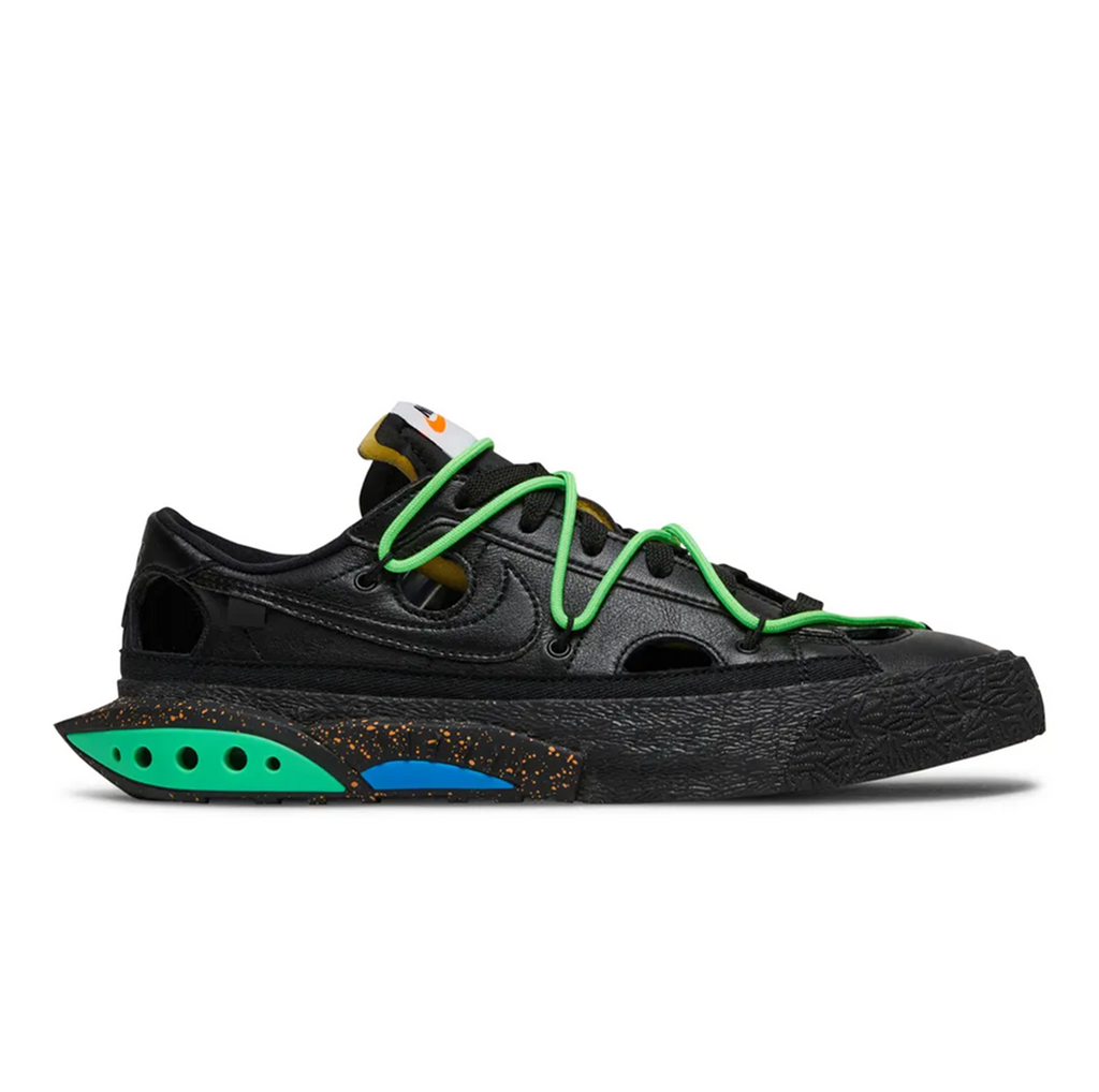 Blazer Low x Off-White 'Black and Electro Green'