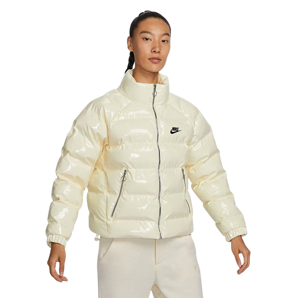 Nike Puffer Jacket Glossy White