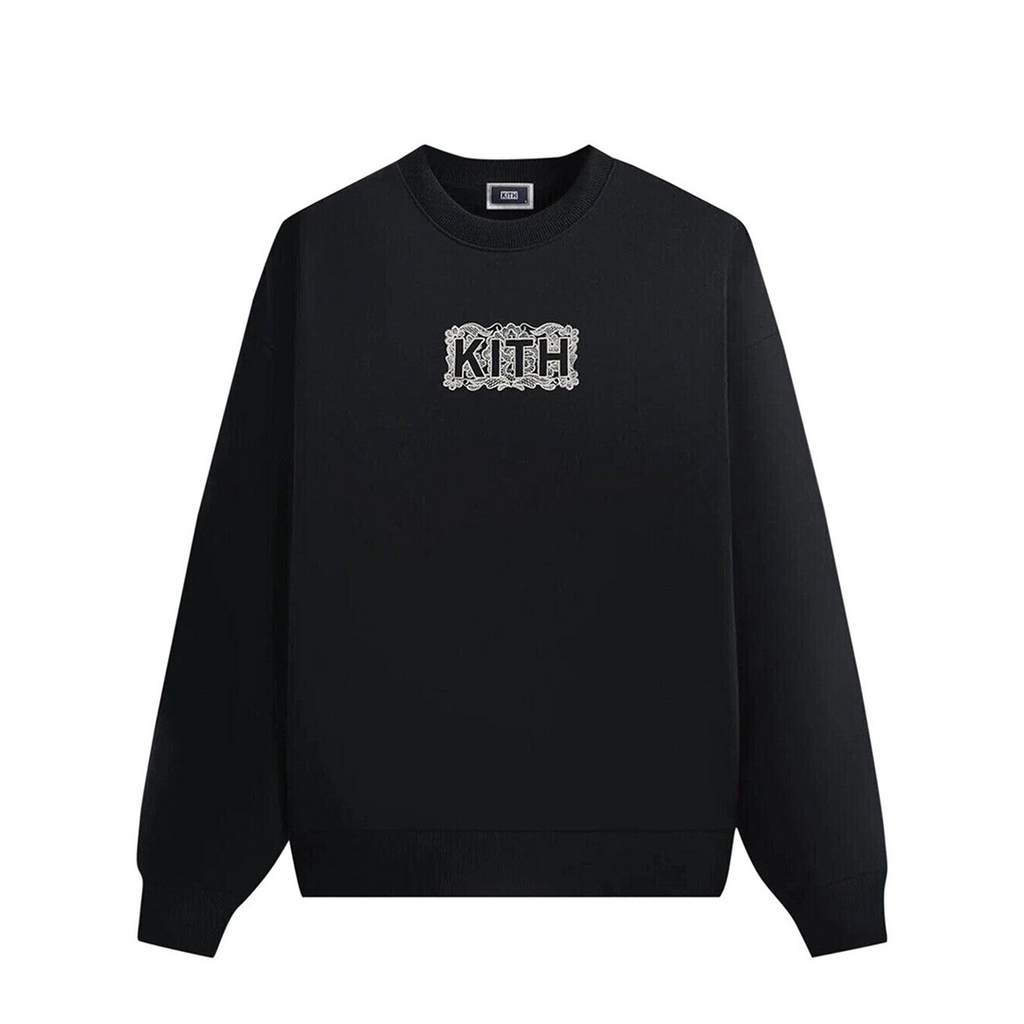 KITH Floral LaceNelson Crewneck Black