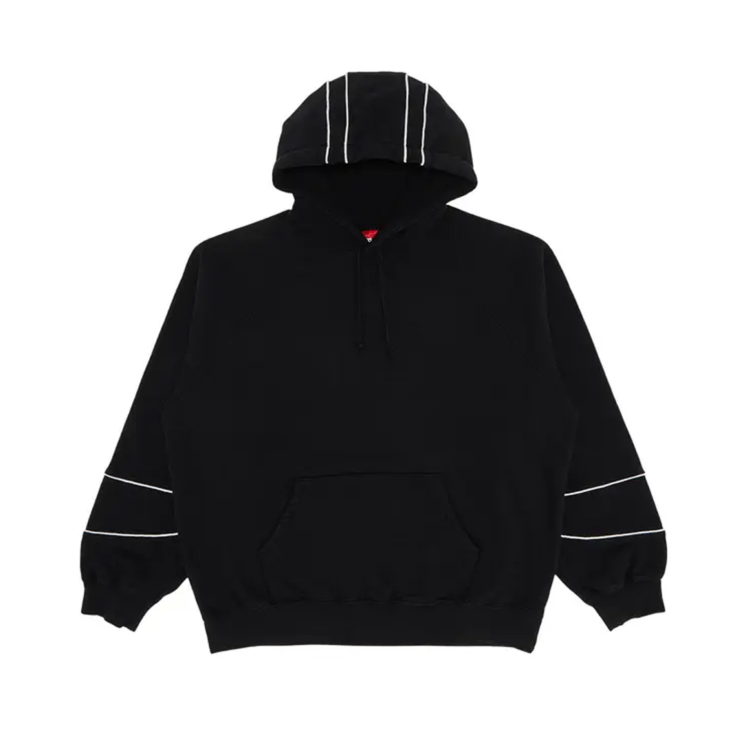 Supreme Paneled Hooded Sweatshirt Black