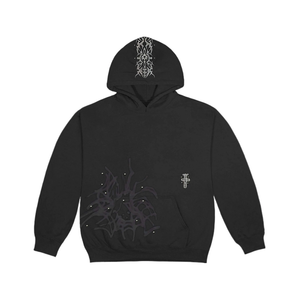 Travis Scott CJ Studded Hoodie Black