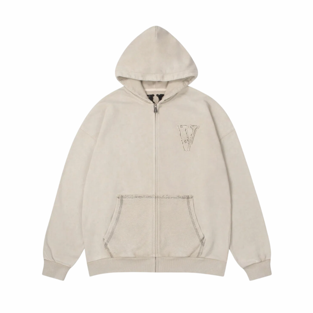 VLONE ZIP HOODIE Beige