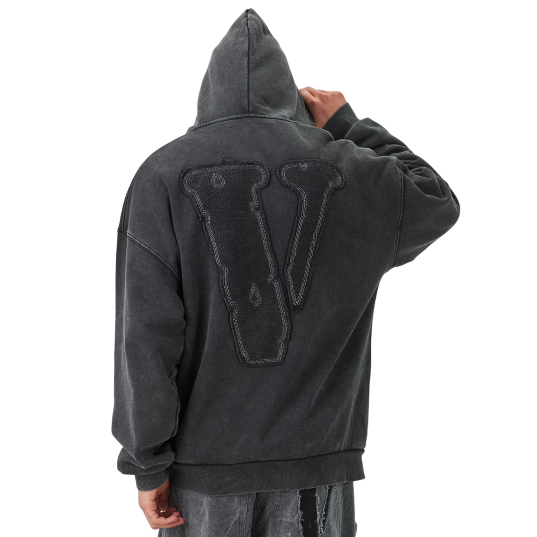 VLONE ZIP HOODIE GREY