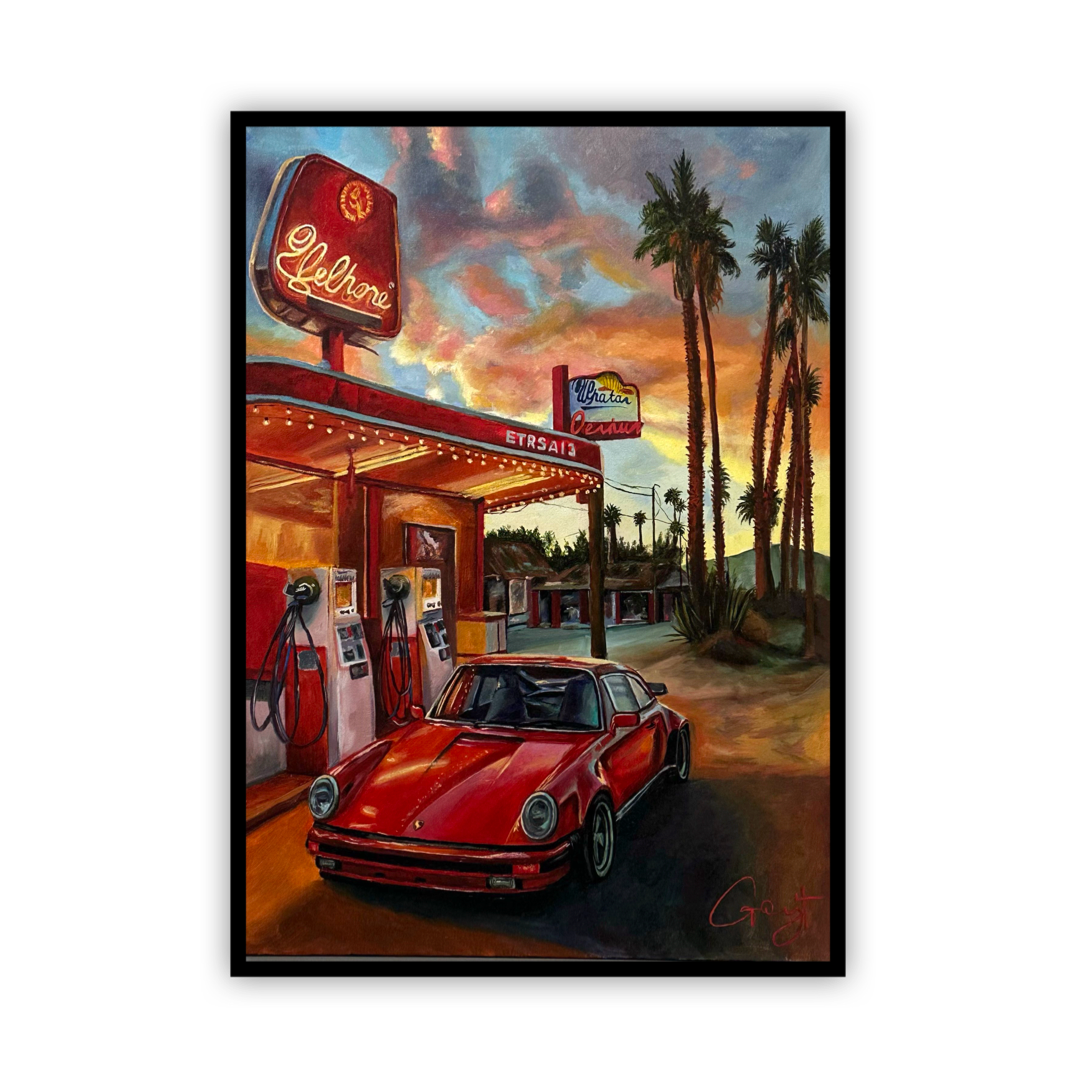Sunset at the Gas Station